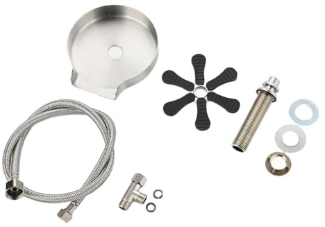 Ijksbehjf Lavadora de vasos de acero inoxidable montada en el fregadero con 360 tazas giratorias de ahorro de agua, herramienta de lavado de platos