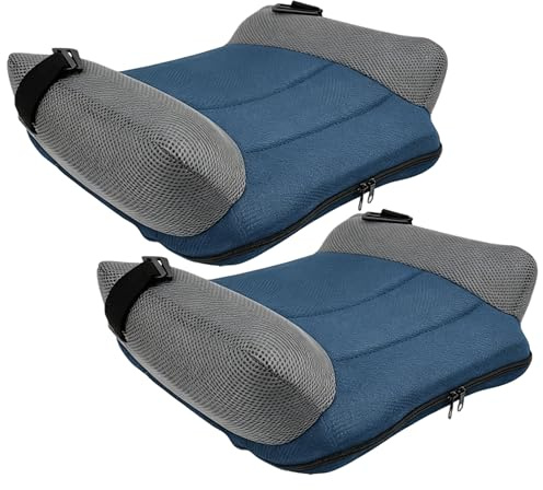 Aufblasbarer Sitzerhöhung – 2 Stück 19 x 15 Zoll Komfort-Autositzerhöhung, rutschfestes Netz, tragbar