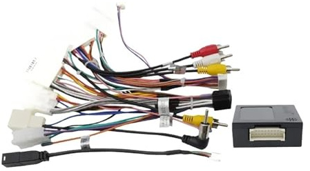 Radio-Kabelbaum, Canbus-Box, Auto-Stereo-Audio-Stromkabelbaum-Kabel, Radio-Kabel-Draht-Adapter, kompatibel for Toyota RAV4 2013–2015