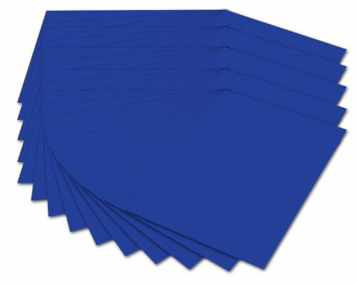 folia 614/50 36 - Fotokarton DIN A4, 300 g/qm, 50 Blatt, ultramarin - zum Basteln und kreativen Gestalten von Karten, Fensterbildern und für Scrapbooking