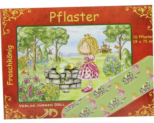 KINDERPFLASTER Froschkönig Briefchen 10 St