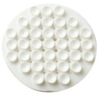 Soap Holder 'Suction' White Rubber (1 Pc)
