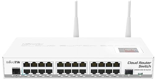 Mikrotik Switch di rete CRS125-24G-1S-2HND-IN, 24 porte, RJ45, SFP, SFP+, compatibile con Computer fisso, Portatile, Stampante, Server