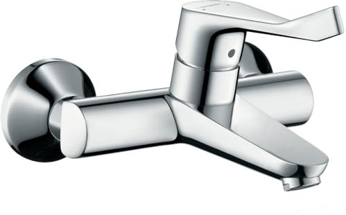 hansgrohe Wasserhahn Focus Care Aufputz Einhebel-Waschtischarmatur, Wandmontage, Chrom