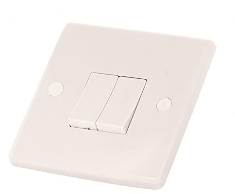 Selectric Smooth 10 amp plate switch - 2 gang - 2 way - (SSL502)