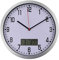 Timelike Kalenderuhr, Tages- und Datumsanzeige, Digitaluhr mit großen, klaren Ziffern, Wecker mit digitalem HD-Bilderrahmen” (Silber)