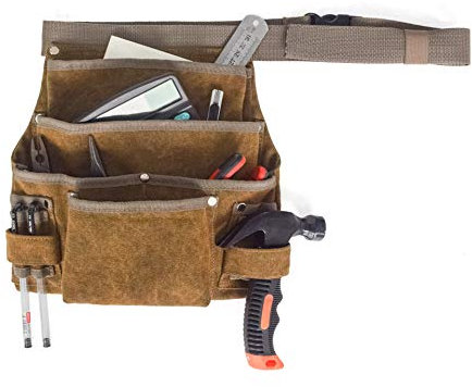 ANPPEX Outils de Jardinage Sacs de Ceinture Sangle de Taille Réglable Pochette de Travail Professionnelle à Usage Intensif, 7 Poches