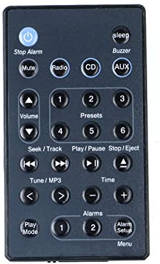 AULCMEET Télécommande de Rechange Compatible avec Bose Wave Music System 1ère, 2ème, 3ème, 4ème génération Pas pour Bose Acoustic Wave Music System I/II/AWRC-1G/ AWRC-1P/CD-3000/AWR1-1W/AWR113