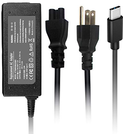 USB C Charger Laptop Chrombook Charger Type C Charger for Lenovo 45W USB Type C for HP Chromebook Charger for Dell Charger 45W USB C Mac Book Charger USB C 45W USB Laptop Charger Android Charger USB C