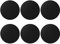 Juspota Placche Metalliche Adesive, 6 Pezzi Placca Metallica Adesivo per Calamite Cellulare Auto, Piastra Metallo Universale Porta Telefono Auto Magnetico, 6 Rotonde Nero