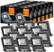 Ledvance LED Fluter, Leuchte für Außenanwendungen mit 10 Watt, Dunkelgraues Aluminium Gehäuse, Warmweiß, 125,0 mm x 101,0 mm x 29,0 mm, ENDURA FLOOD, 12er-Pack, Multipack