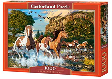 Castorland Puzzle mit 1000 Teilen: Chevaux au Pays des Merveilles