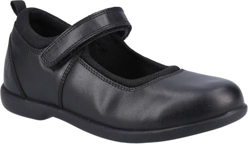 Hush Puppies Girls Bianca Junior School Uniform Shoe, Black, 2 UK Child