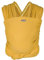 Hoppediz Elastisches Baby-Tragetuch - für Neugeborene ab Geburt (2-9 kg) - aus Bio-Baumwolle - Curry 4,60 m