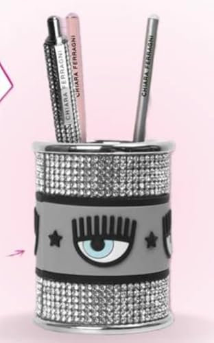 VARZI Chiara Ferragni Pencil Holder Cup - Luxuriös und glamourös - Stifthalter - Neutral / Metallic - Light