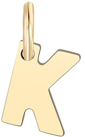 Akzent Golden Initials Unisex-Kettenanhänger Buchstabe 375er 9 Karat Gold 5510073 (K)