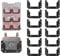 StealthMounts Packout Mounting Cleats V2 (12 Pack) Compatible with Packout Boxes, Locking Milwaukee Packout Accessories & Packout Feet,Packout CleatsPackout MountPackout Wall Mount (OM-LOCL-BLK-12)