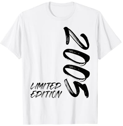 21e anniversaire homme femme 21 ans 2005 décoration cadeau amusant T-Shirt