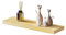 eSituro Wandregal Holz, Regal Wand, Hängeregal, Schweberegal, Regalbrett 60x19x3,5 cm, Wand Regal, für Küche Wohnzimmer Schlafzimmer, Wandboard mit unsichtbarer Halterung, Holzoptik