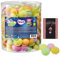 Frisia Flying Saucer Sweets Bulk (300pcs) Sour Citric Wafers Fruit Flavours Fizzy Sweets Tub 375g & Card - Gluten Free Sweets for Kids Birthday, Halloween, Party Bag Fillers
