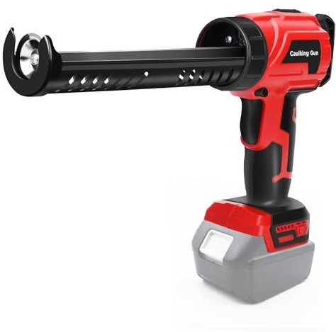 Akku Kartuschenpresse Kompatibel mit Makita 18V Akku, Akku Kartuschenpresse mit 4 Geschwindigkeiten und LED-Licht, Silikonspritze für Abdichten, Spachteln, Abdichten（Keine Batterien）