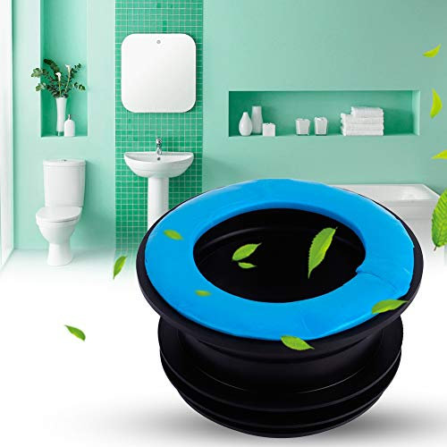 Gummidichtung, Toilettenring, Geruchsdicht, Verdickter ABS-Kunststoff, Badezimmer-Abflussrohr-Dichtungsset, Toiletten-Gummiring, Abflussrohr-Dichtungsring, für Alle
