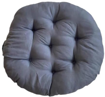 Baoblaze 40 cm Gartenstuhl Kissen, Gepolstertes Sitzkissen, Polster für Gartenmöbel, Sitzkissen Outdoor/Indoor Rund, Stuhlkissen für Schlafzimmer, Familienzimmer, Kissen für Hängesessel, Blau