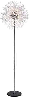 Hohe Stehlampen Löwenzahn-Kristall-Stehlampe für Wohnzimmer Esszimmer Schlafzimmer Arbeitszimmer Wohnkultur Bodenbeleuchtung Leselicht (