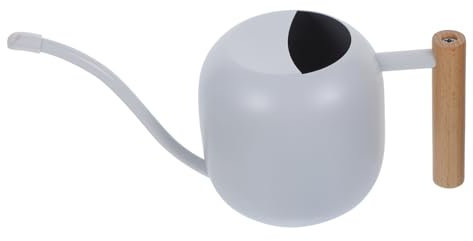 KONTONTY Arrosoir Élégant en Métal avec Poignée en Bois Et Bec Verseur pour Plantes Et