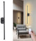 HUAEU LED Wandleuchte Innen mit Fernbedienung,360°Schwenkbar kabellose Wandleuchte Ohne Stromanschluss, 2700-6500K Dimmbar Vintage Wandlampe Akku für Wohnzimmer/Schlafzimmer/Flur（Black）