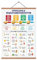EASTJOY Emotions-Diagramm für Kinder Poster,Gefühlsskala+Bewältigungsfähigkeiten Wandposter,Psychische Gesundheit,Poster zur Bildung von Kindern,Mit Teak Holz Posterleiste DIN A2 (60x40cm)