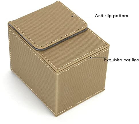 Orolotay Karten Etui Deck Box Karten mit HüLlen Deck Spiel Box für Yugioh Binder: 100+, Sand Farbe