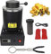 1800W four électrique de fusion d’or,2102℉ Machine numérique de fusion de métal, Kit de coulée de métal avec creuset de Graphite pour la ferraille de fonte, argent, or, cuivre, four de coulée d’affina