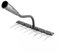 Rastrello da giardino in acciaio al carbonio con 6, 7 o 8 denti, rastrello in metallo resistente per diserbo da giardino efficiente (8 denti)