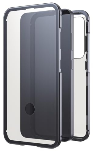 Black Rock Handyhülle für Samsung Galaxy S25 (Rahmen aus Aluminium, 360° Rundumschutz, Wireless Charging kompatibel, Schutz von Handy und Display, Slim, Kratzschutz) schwarz