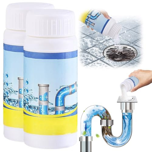 Sink and Drain Cleaner, 2025 Neu WC Reiniger Rohrreiniger Abflussreiniger Rohrreinigungsmittel, Toilettenreiniger Extrem Stark WC Schaumreiniger für Küche und Bad Toiletten (2)