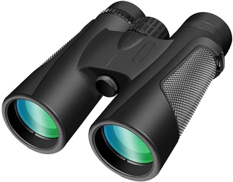 High Power 25X60 Binoculars for Adults Waterproof 60mm Big Eyepiece Fogproof Binoculars with BAK4 Prism FMC Lens for Outdoor Stargazing Hunting Traveling Wildlife Bird Watching (Black)