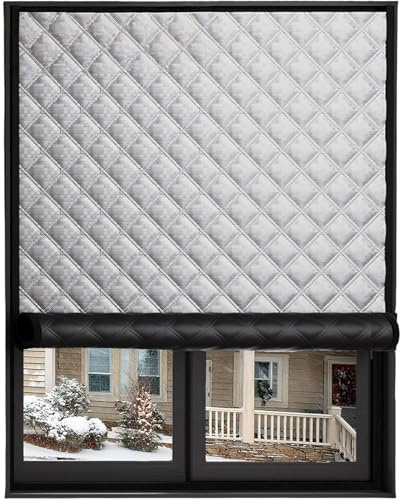 Thermo Kälteschutz Curtain Anpassen Verdunkelungsrollo Sonnenschutzrollos Für Ohne Bohren Thermorollo für Sichtschutz und Sonnenschutz Verdunkelung Rollos für Fenster und Türen