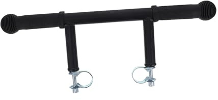 Kinderwagengriff Verlängerungsstange aus Edelstahl und Kunststoff | Schwarz, Ergonomische Form, für Trolley und Pram, Passende Lösung für Shopping Trips und Family Outings