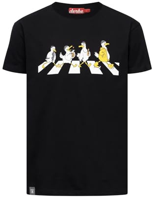 derbe Abbeymöwen T-Shirt (DE/NL/SE/PL, Alphanumerisch, M, Regular, Regular, Black)