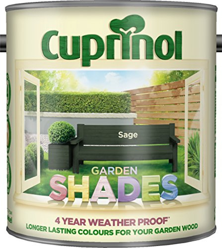Sage Garden Shades Matt Wood Treatment 2.5L | Exterior Wood Paint and Protector | Matt Finish for Sheds Fences Garden Furniture and Outdoor Timber