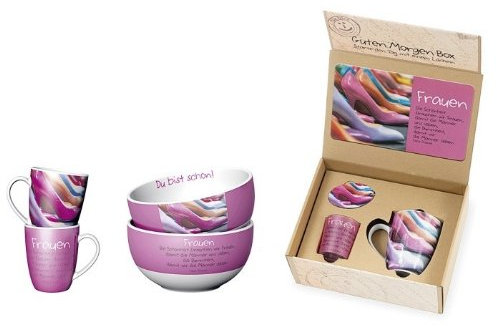 Schälchen Porzellan 13x7c Für Dich Frauen in Geschenkpackung