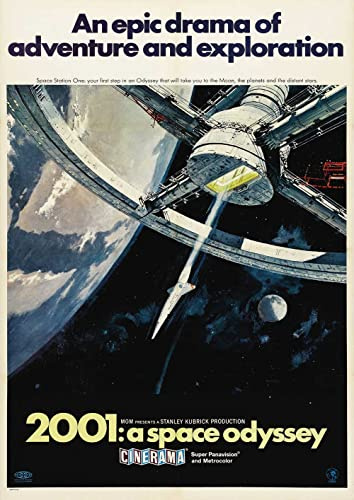 OMG Printing Stanley Kubricks 2001: A Space Odyssey Filmposter, A3, 280 g/m², satiniertes Fotopapier