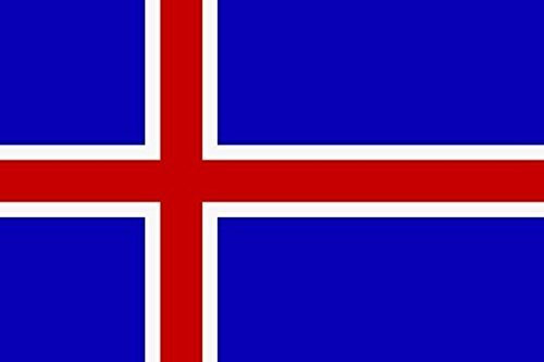 U24 Aufkleber Island Flagge Fahne 15 x 10 cm Autoaufkleber Sticker