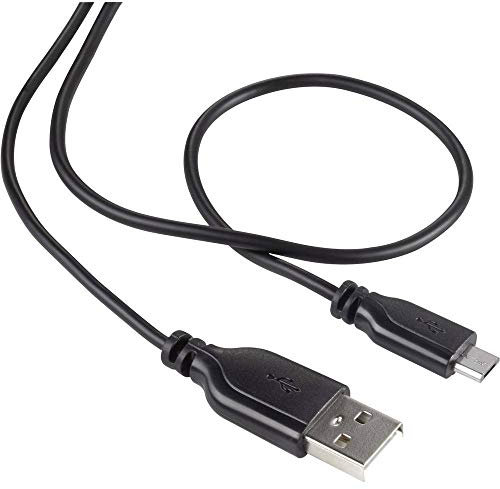 Renkforce USB-Kabel USB 2.0 USB-A Stecker, USB-Micro-B Stecker 1.00 m Schwarz SuperSoft-Ummantelung RF-4032111