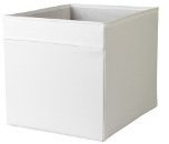 Dröna Aufbewahrungsbox 33 x 38 x 33 cm für zuhause/Büro Weiß, ideal für alles von Zeitschriften bis Kleidung, weiß, Einzelpackung