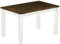Esstisch Rio Classico 130x80 cm Eiche Weiß Holz Pinie Massivholz Esszimmertisch Echtholz ausziehbar vorgerichtet für Ansteckplatten Brasilmöbel