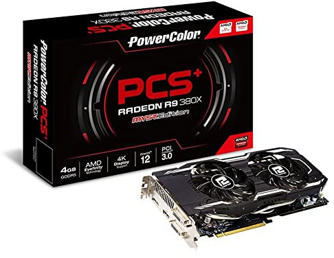 PowerColor AXR9 380X 4GBD5-PPDHE ATI Raedeon R9 PCS+ Graphic Card NVIDIA (PCI-e 4096MB GDDR5 DVI/HDMI/DisplayPort, 1x GPU)