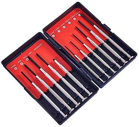 Amtech - Set di 11 cacciaviti di precisione per giocattoli e orologi