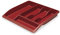 Addis 508070 Plastic Drawer Organiser, Red, 40 x 38.5 x 6 cm